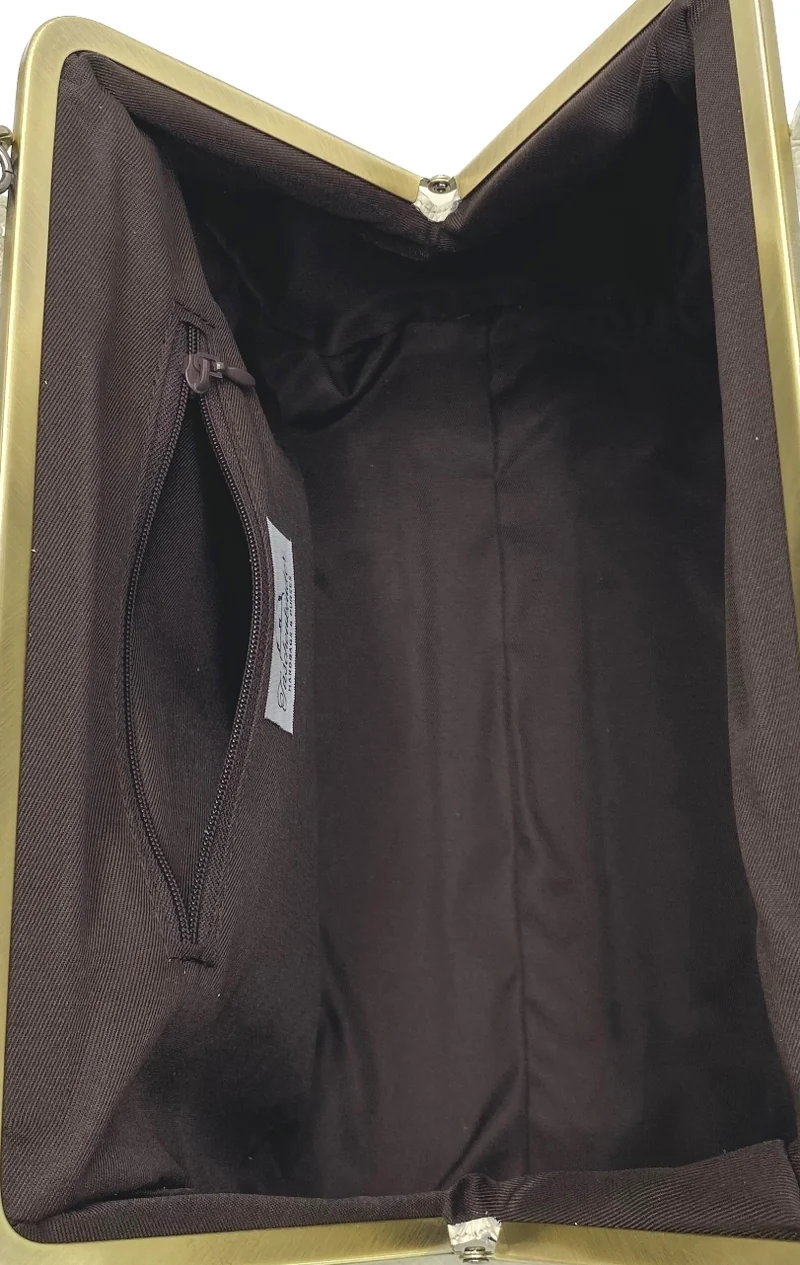 Damen Handtasche Leder "Marie" in braun - Bügeltasche, Henkeltasche, Schultertasche