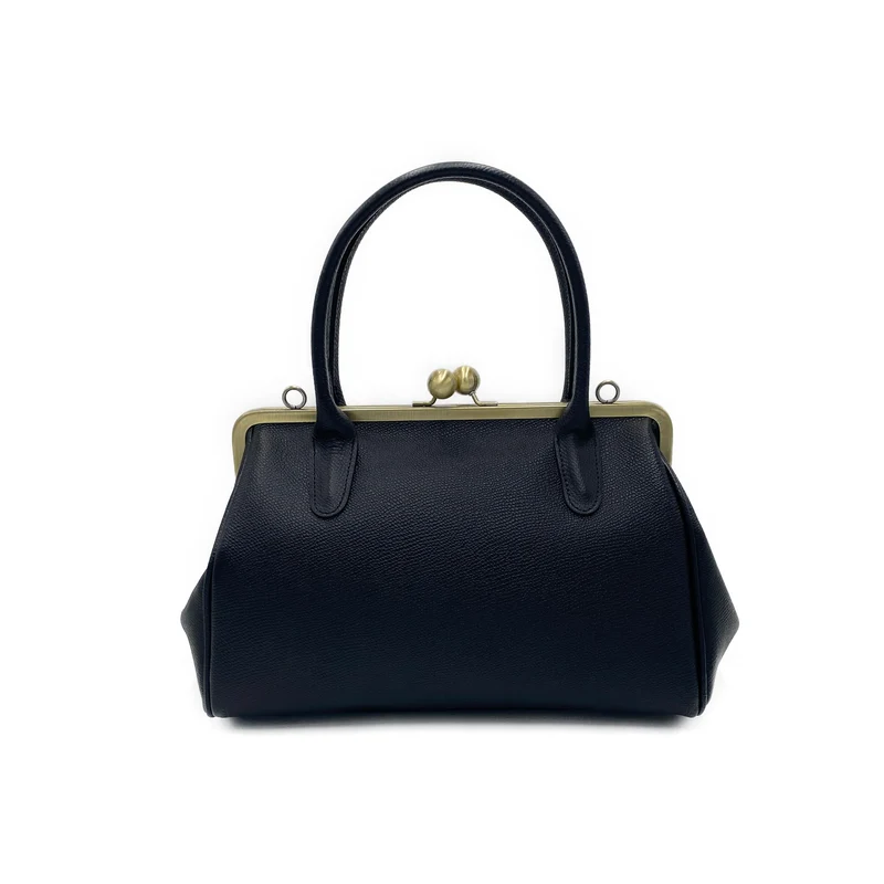 Vintage Bügeltasche - Retro Handtasche 'große Aurelie' in elfenbein weiß