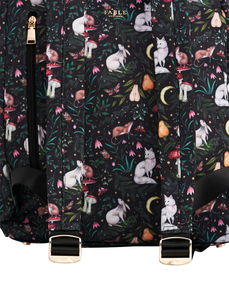 Flora Niva Print Backpack in Green
