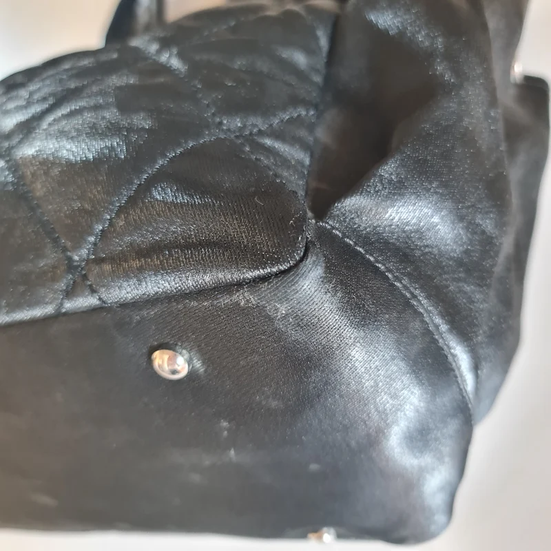 Chanel Black Fabric Biarritz Tote Bag (806)