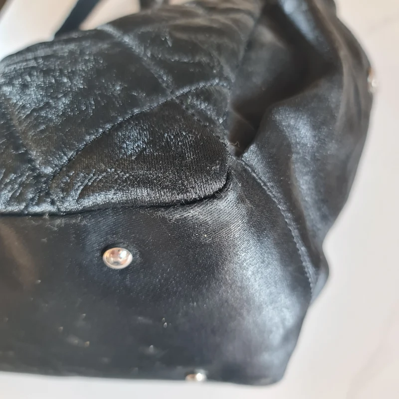 Chanel Black Fabric Biarritz Tote Bag (806)
