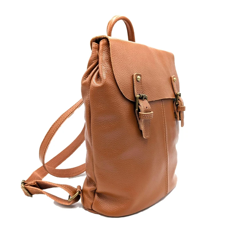 Damen Lederrucksack "Billie" in braun, Vintage Rucksack - Tagesrucksack