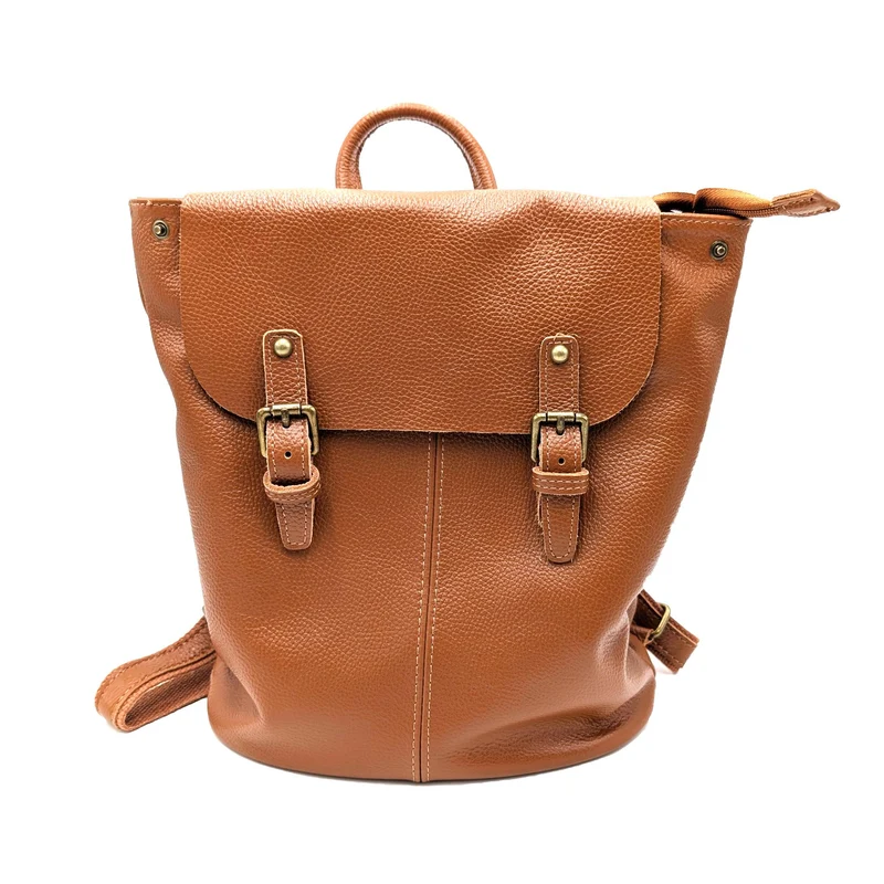 Damen Lederrucksack "Billie" in braun, Vintage Rucksack - Tagesrucksack