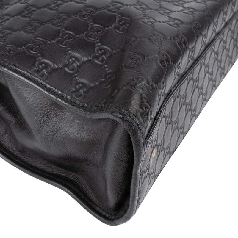 Gucci Guccissima Leather Web Detail Briefcase Handbag