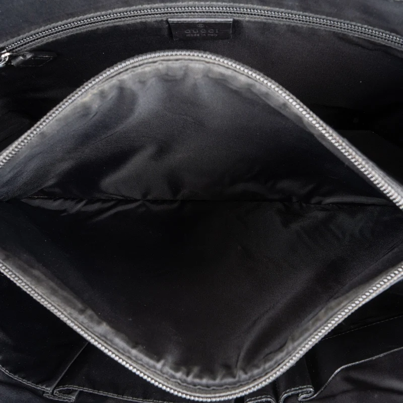 Gucci Guccissima Leather Web Detail Briefcase Handbag