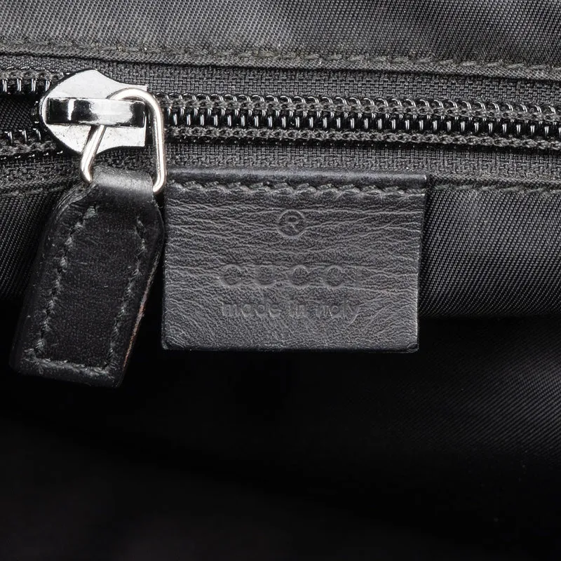 Gucci Guccissima Leather Web Detail Briefcase Handbag
