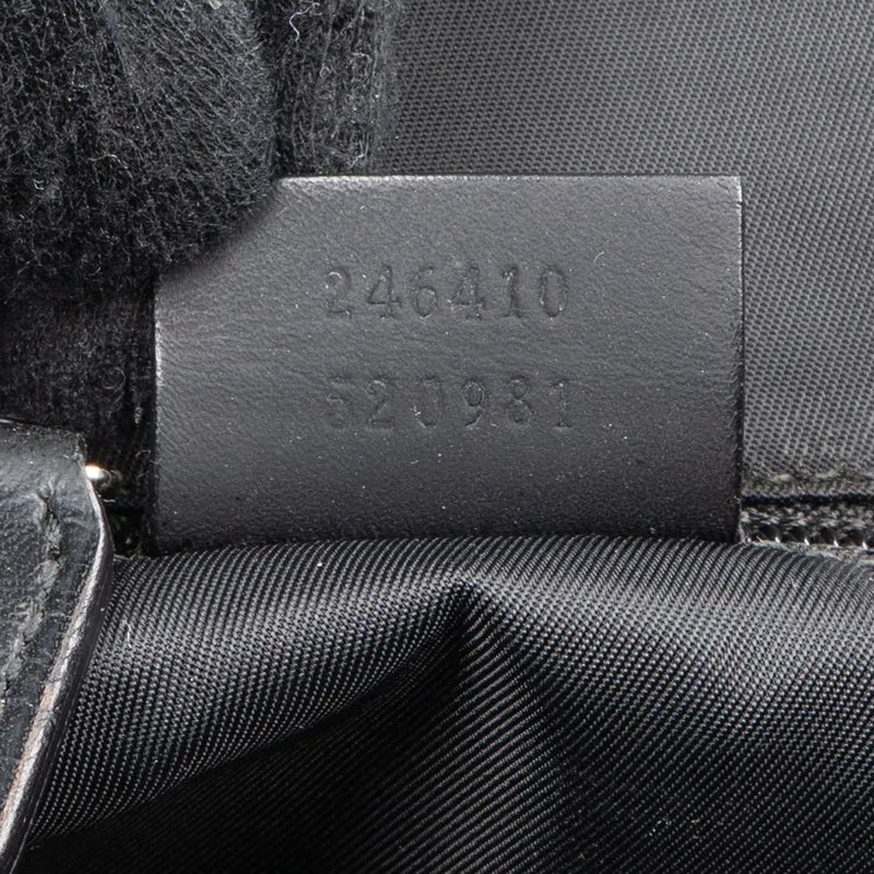 Gucci Guccissima Leather Web Detail Briefcase Handbag