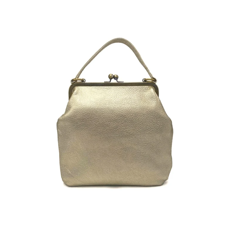 Retro Umhängetasche und Henkeltasche aus Leder, Handtasche "Zoe" in lila