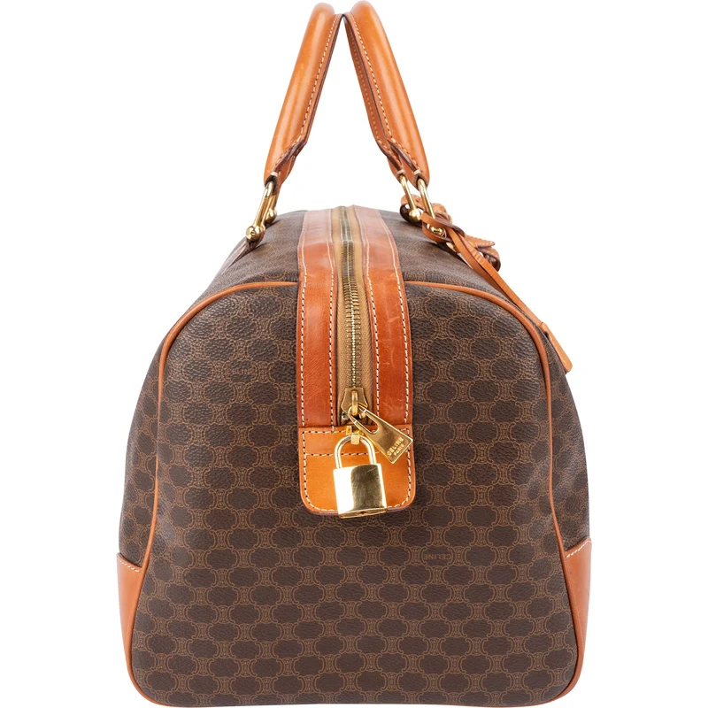 Celine Monogram Macadam Canvas Boston 45 Travel Bag