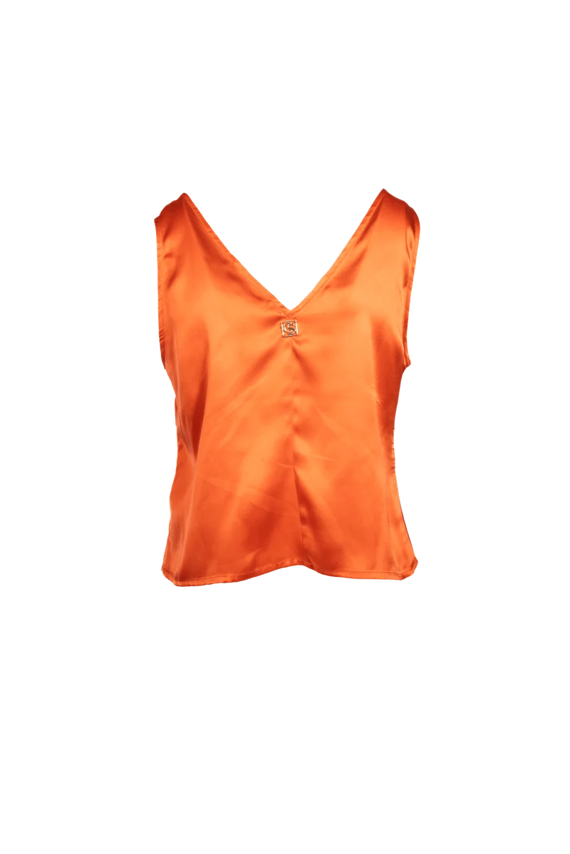 Seiden Top mit Raffung