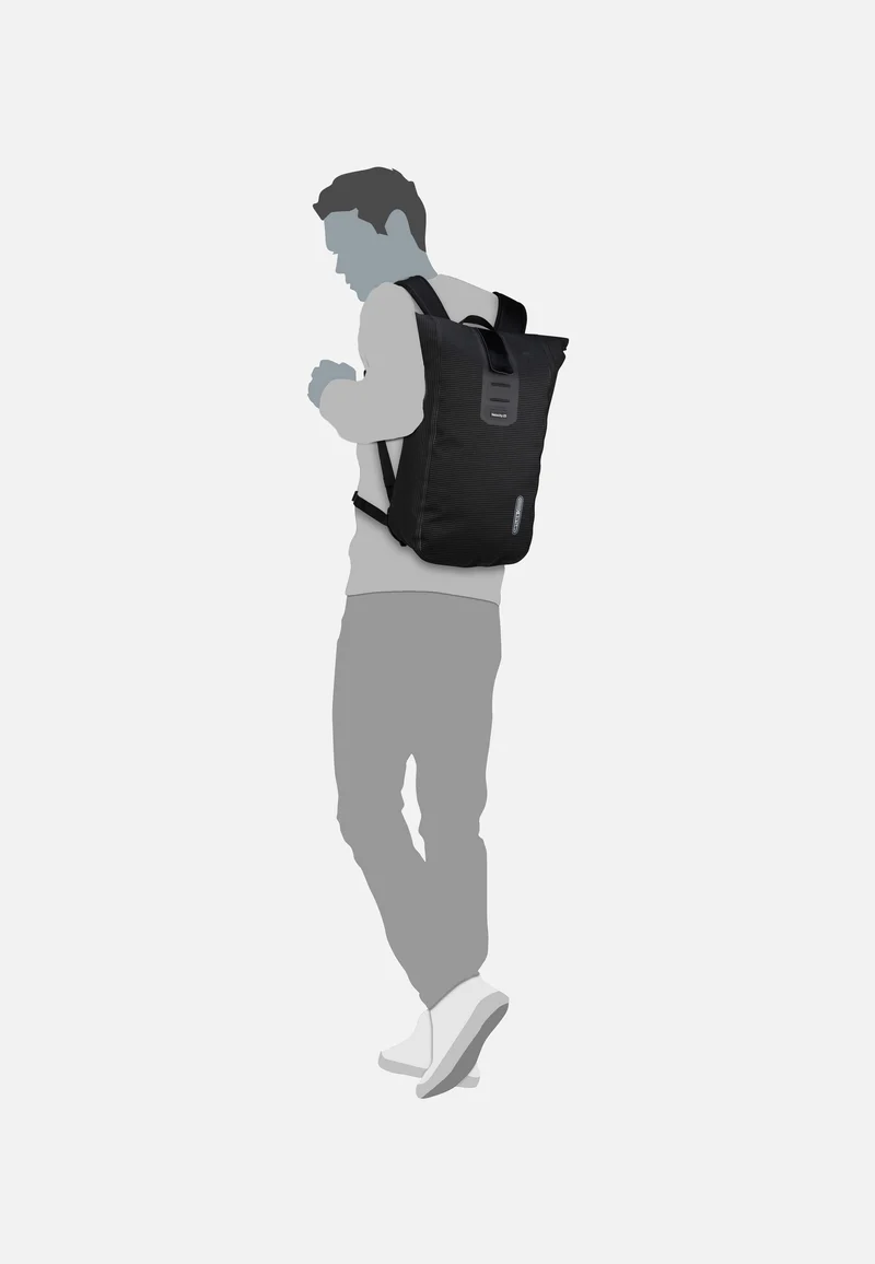 Velocity High Visibility Schwarz Reflex - Rolltop Rucksack