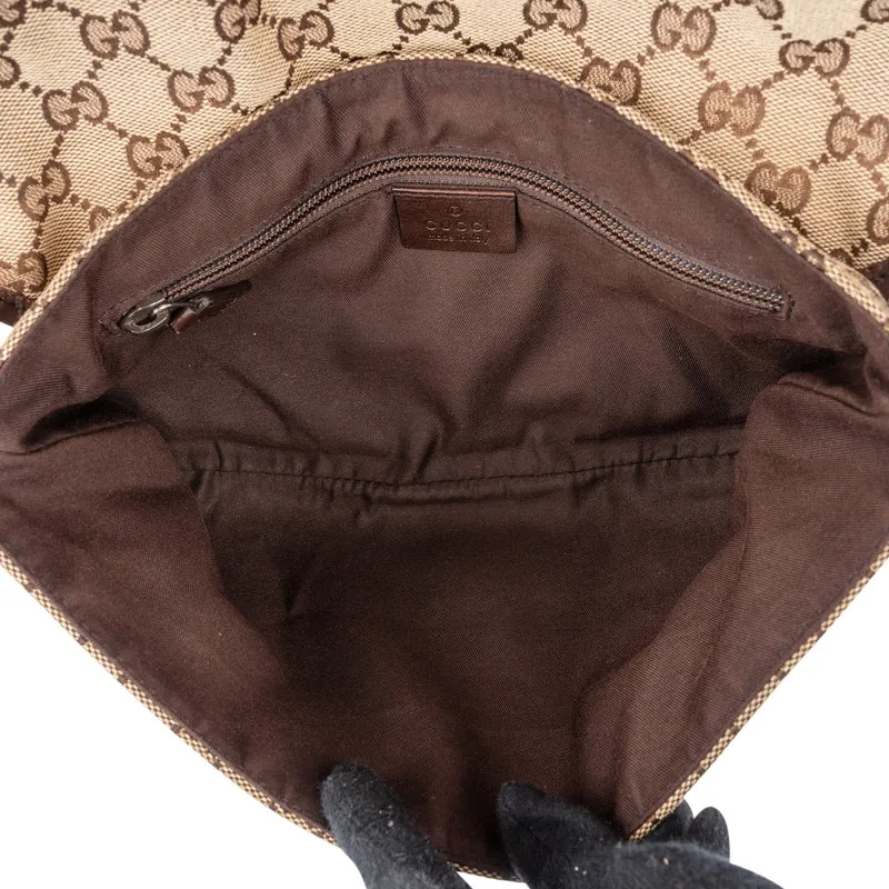 Gucci Monogram GG Canvas Messenger Belt Crossbody Bag