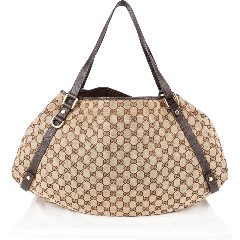 Gucci Monogram GG Canvas Large Abbey Shoulder Bag