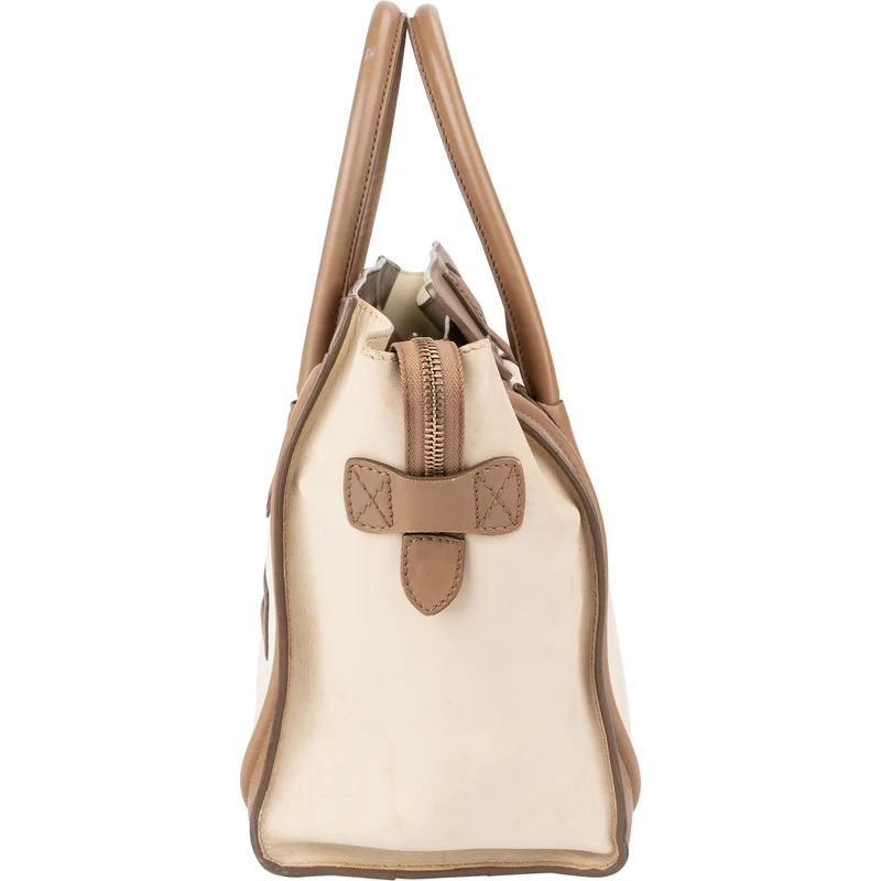 Céline Tricolor Leather Luggage Handbag