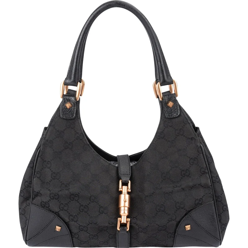 Gucci Monogram GG Canvas New Jackie Studs Shoulder Bag