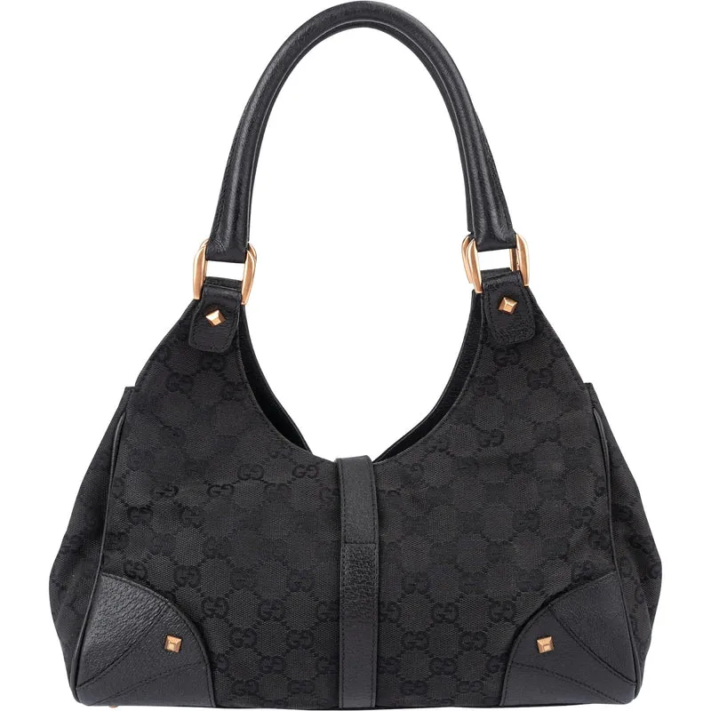 Gucci Monogram GG Canvas New Jackie Studs Shoulder Bag