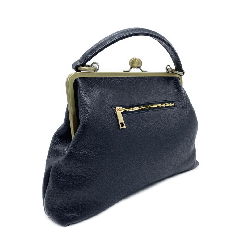 Retro Lederhandtasche – Elegante Henkeltasche & Schultertasche im Vintage Stil