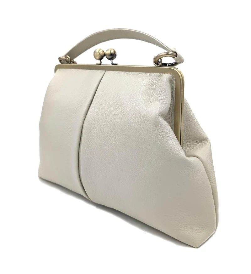 Retro Lederhandtasche – Elegante Henkeltasche & Schultertasche im Vintage Stil