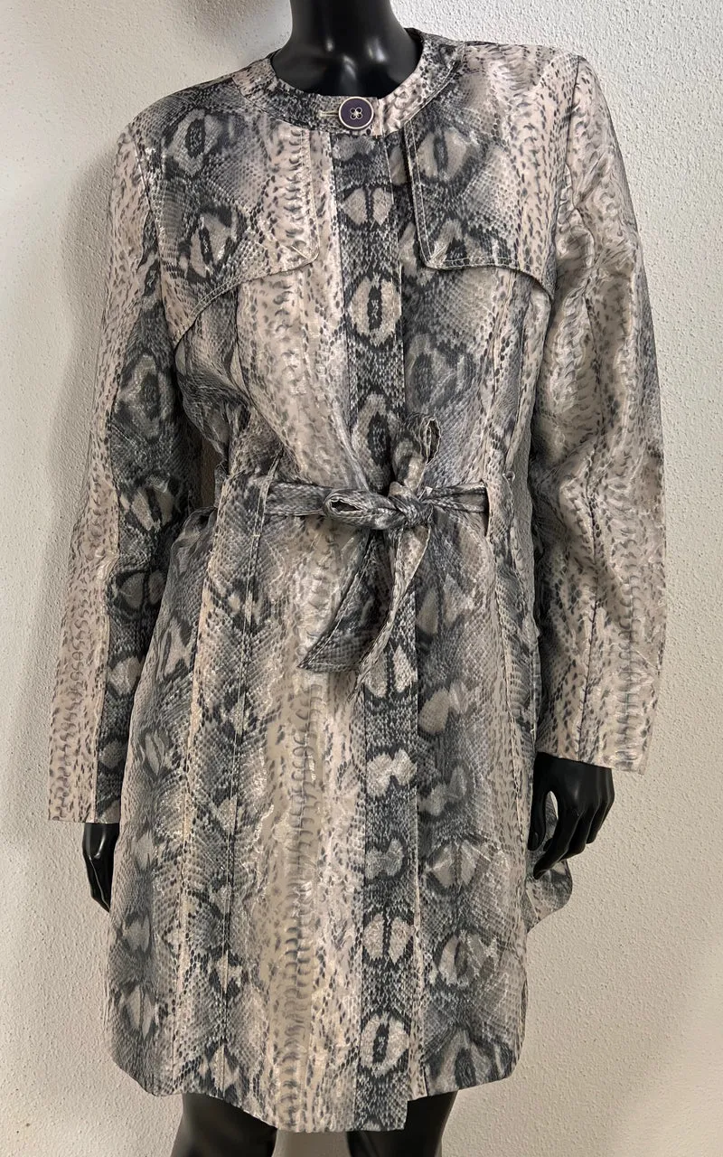 Vintage Alba Moda Snake Print Coat