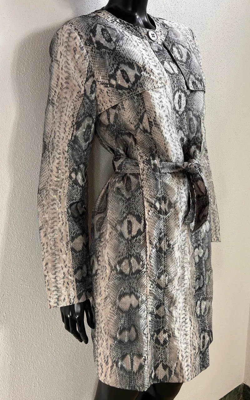 Vintage Alba Moda Snake Print Coat