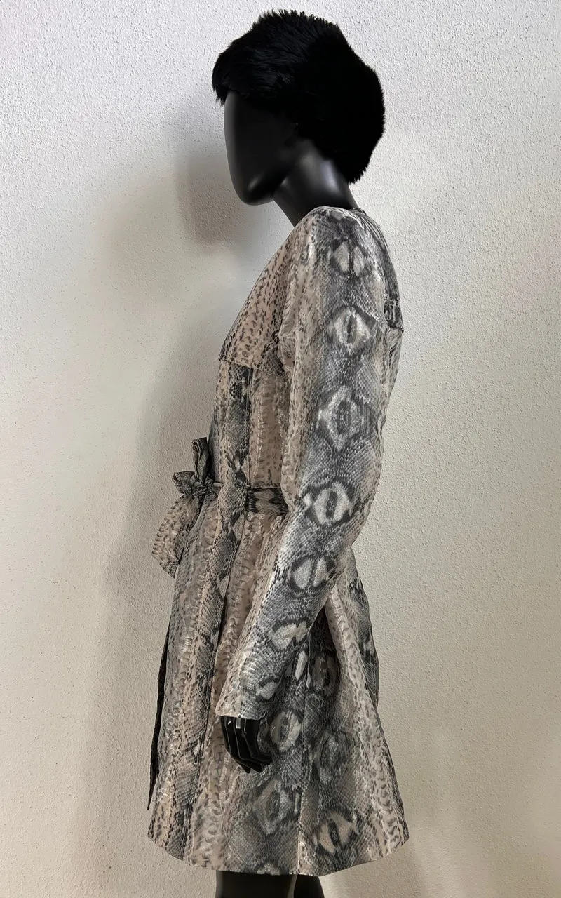 Vintage Alba Moda Snake Print Coat