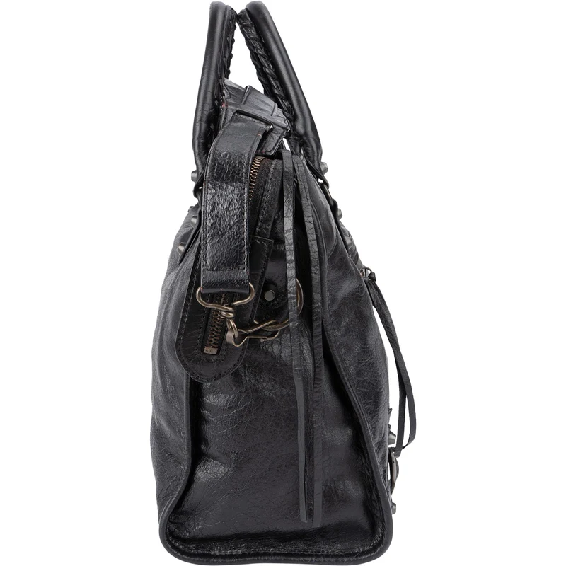 Balenciaga Black Leather Classic City Handbag