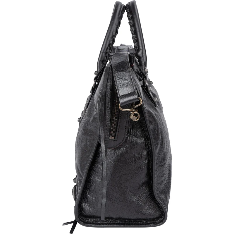 Balenciaga Black Leather Classic City Handbag