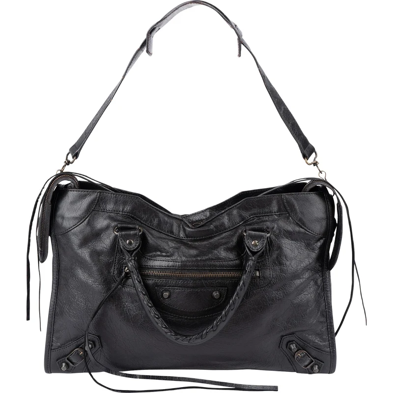 Balenciaga Black Leather Classic City Handbag