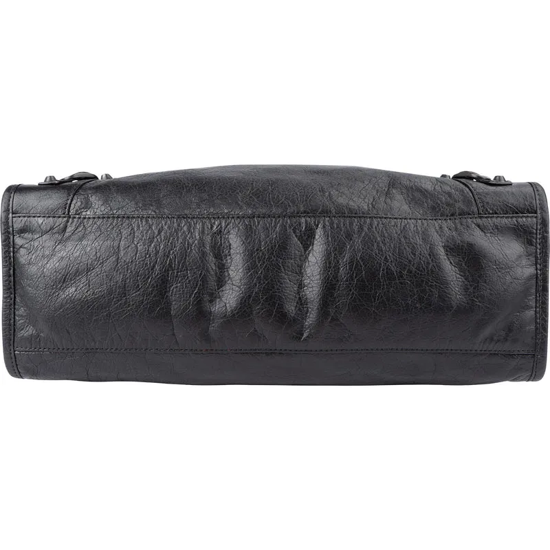 Balenciaga Black Leather Classic City Handbag