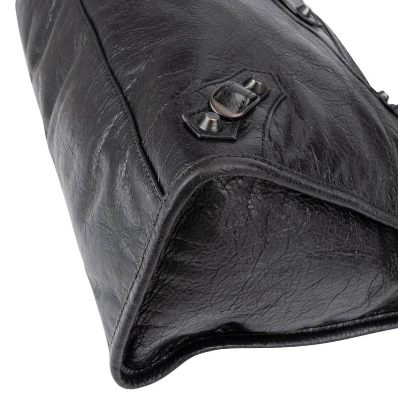 Balenciaga Black Leather Classic City Handbag