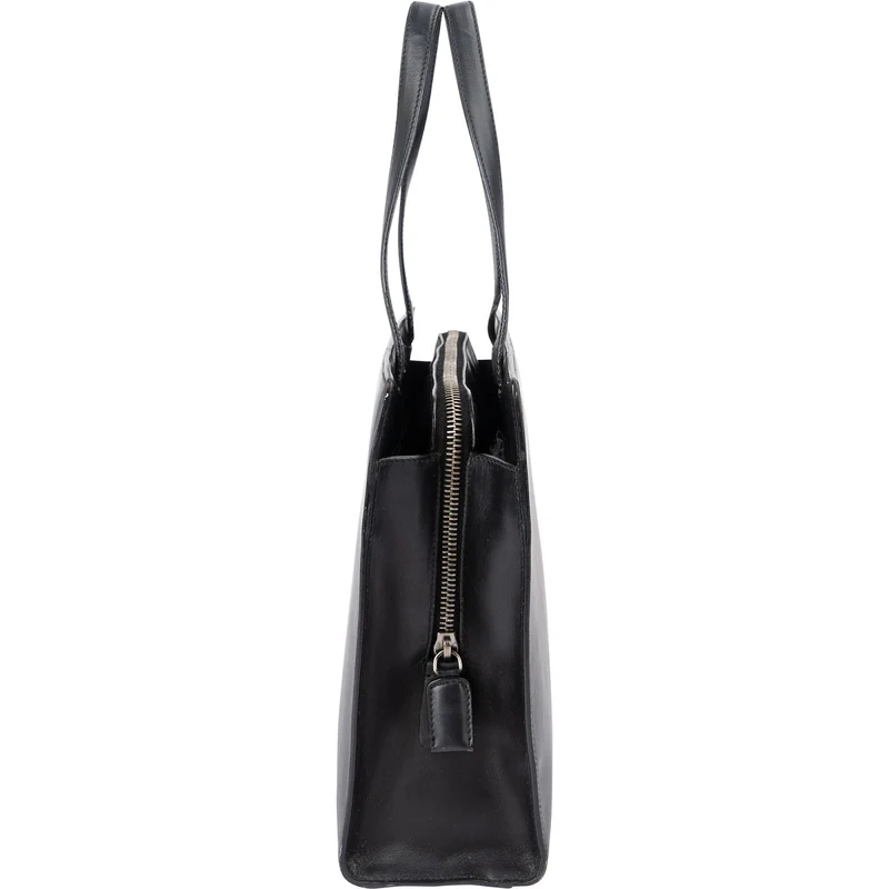 Prada Black Vitello Box Leather Handbag