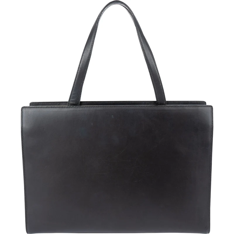Prada Black Vitello Box Leather Handbag