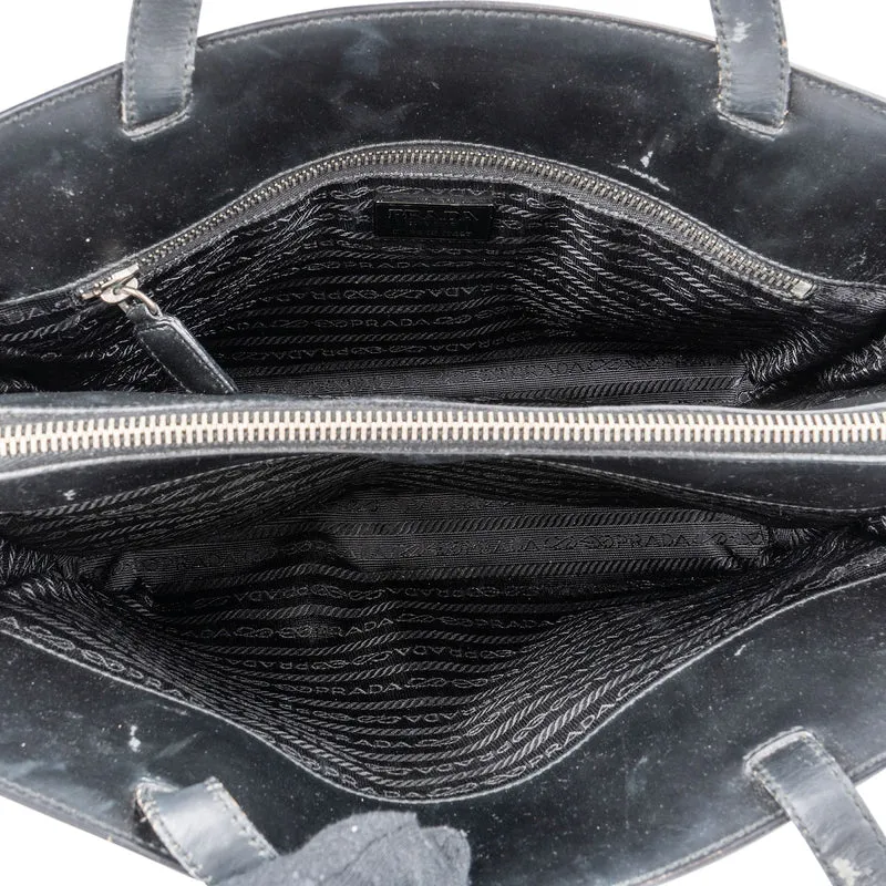 Prada Black Vitello Box Leather Handbag