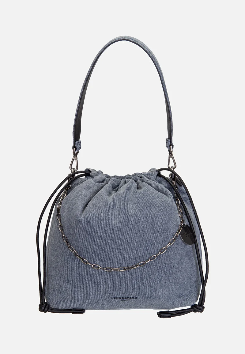 Lya II Hobo M Denim Blue Denim - Bucket Bag