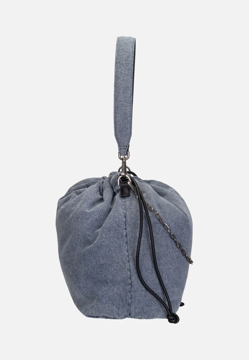 Lya II Hobo M Denim Blue Denim - Bucket Bag
