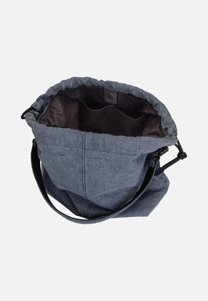Lya II Hobo M Denim Blue Denim - Bucket Bag