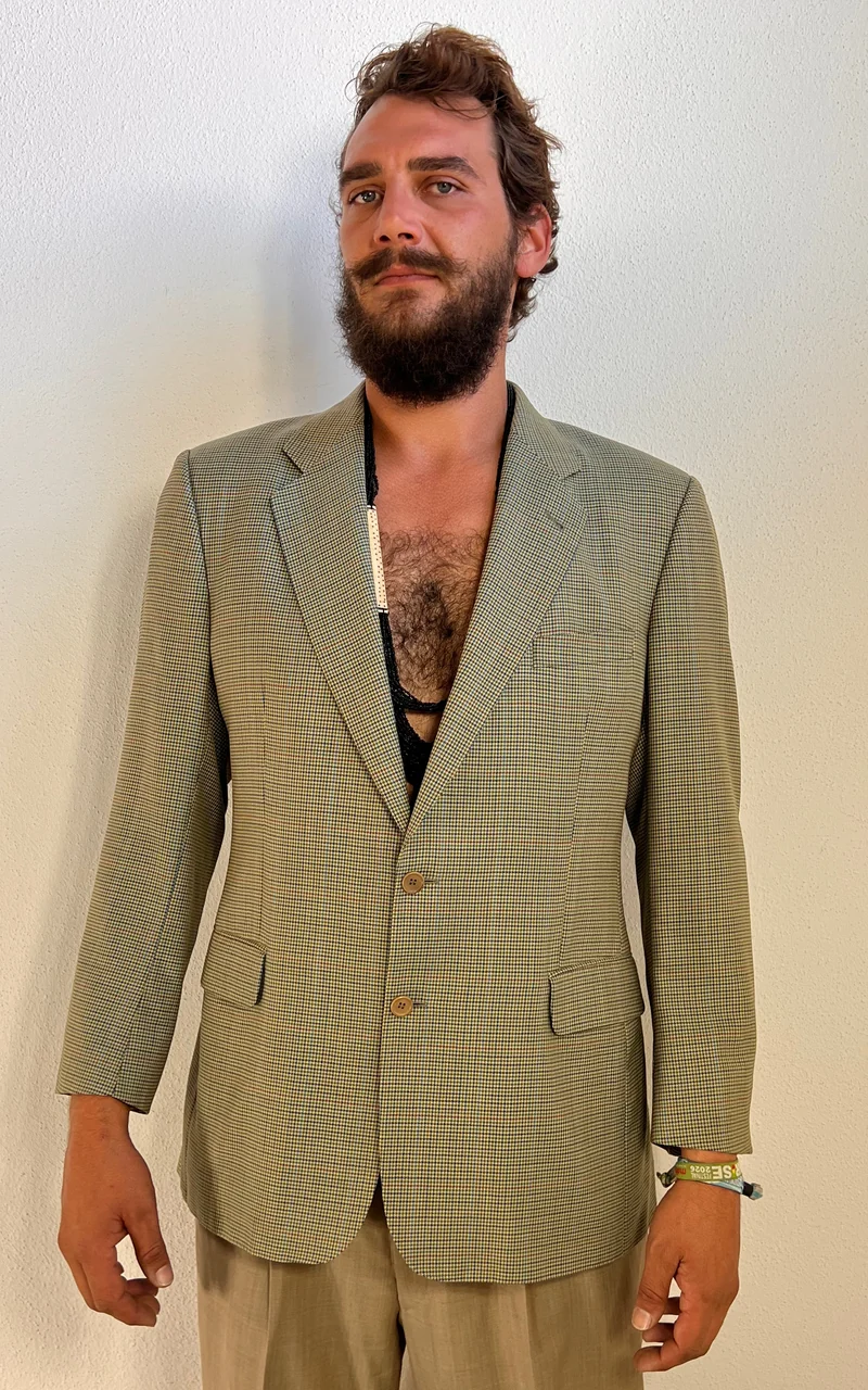 Vintage MENS Burberry “Bennet” Houndstooth Blazer