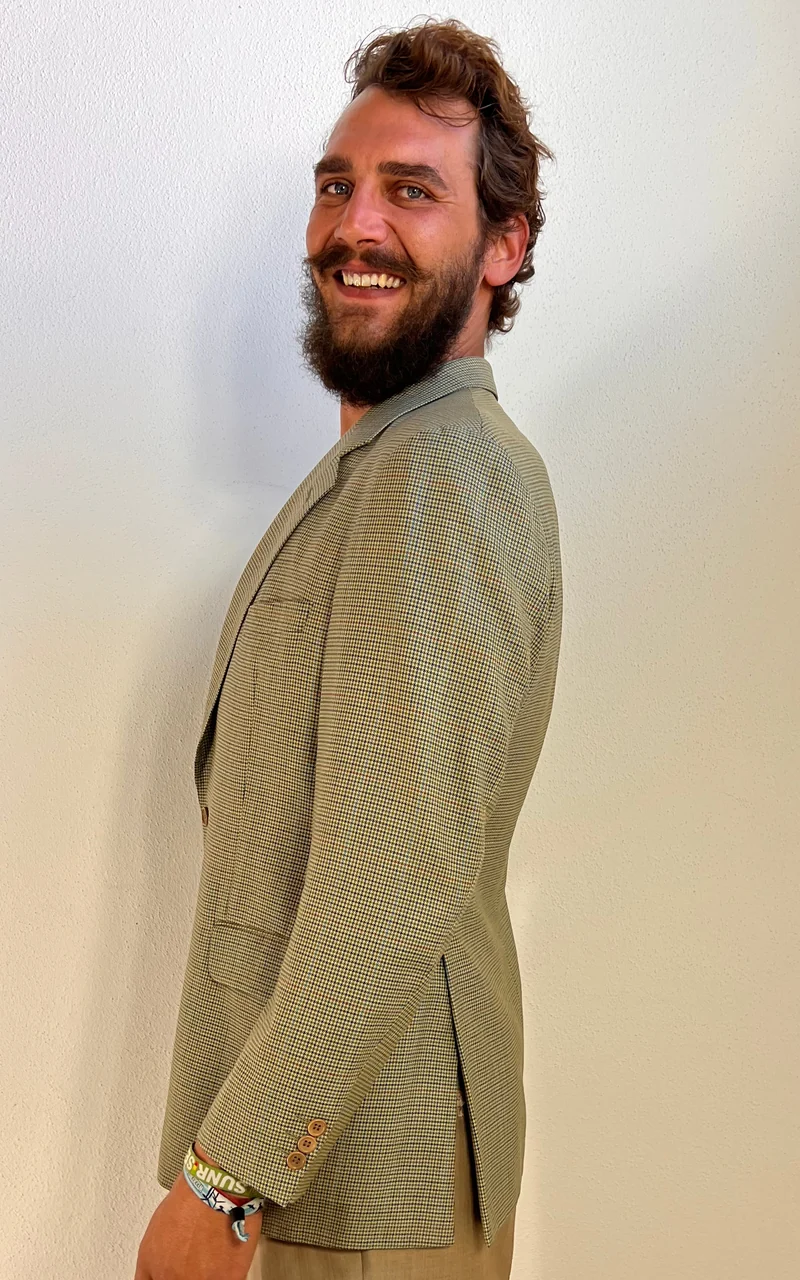 Vintage MENS Burberry “Bennet” Houndstooth Blazer
