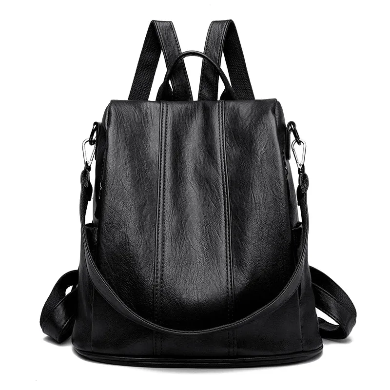 VINTAGE Kleiner Rucksack aus veganem Leder