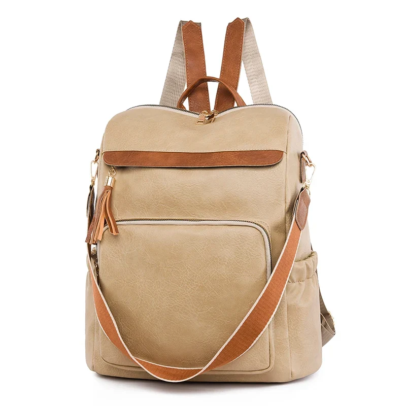KLASSISCHER Rucksack aus veganem Leder