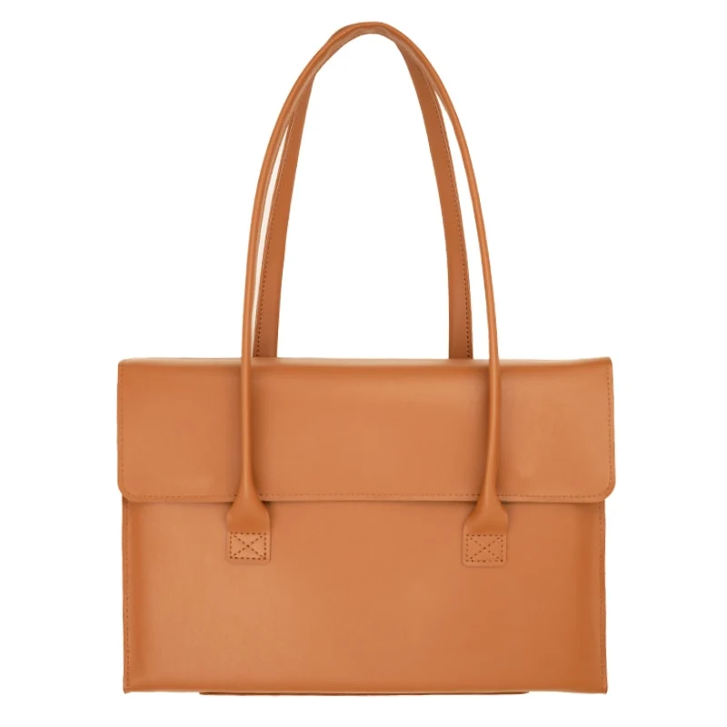 VINTAGE Laptop-Handtasche aus veganem Leder