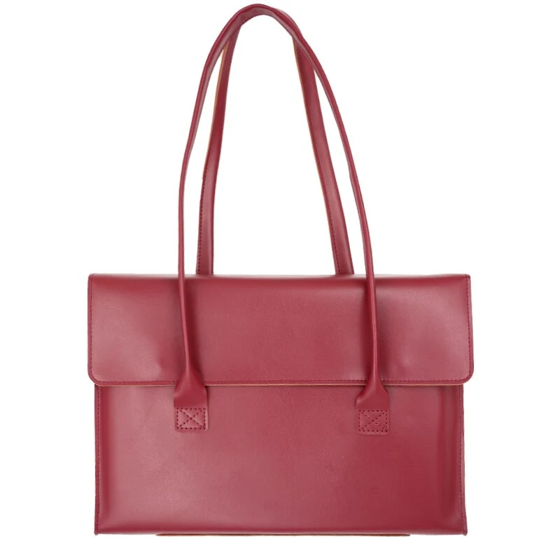VINTAGE Laptop-Handtasche aus veganem Leder