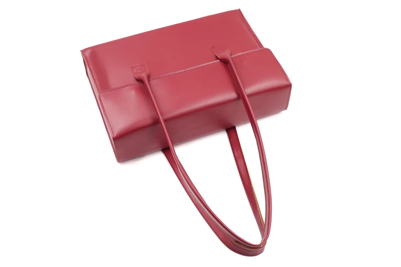 VINTAGE Laptop-Handtasche aus veganem Leder