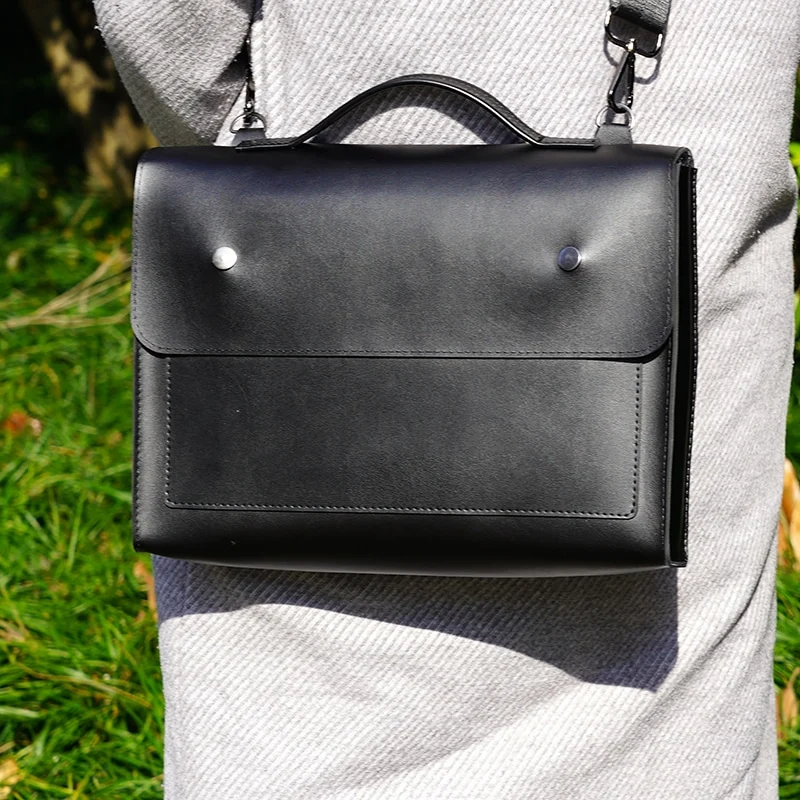 RETRO Laptoptasche aus veganem Leder