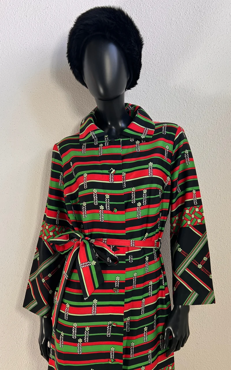 Vintage 1970s Printed Maxi Dress