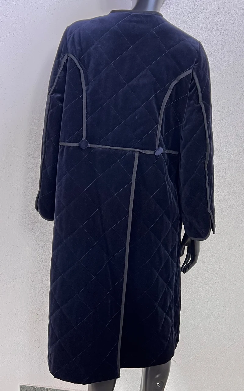 MM6 Maison Martin Margiela Line 6 Quilted Velvet Coat