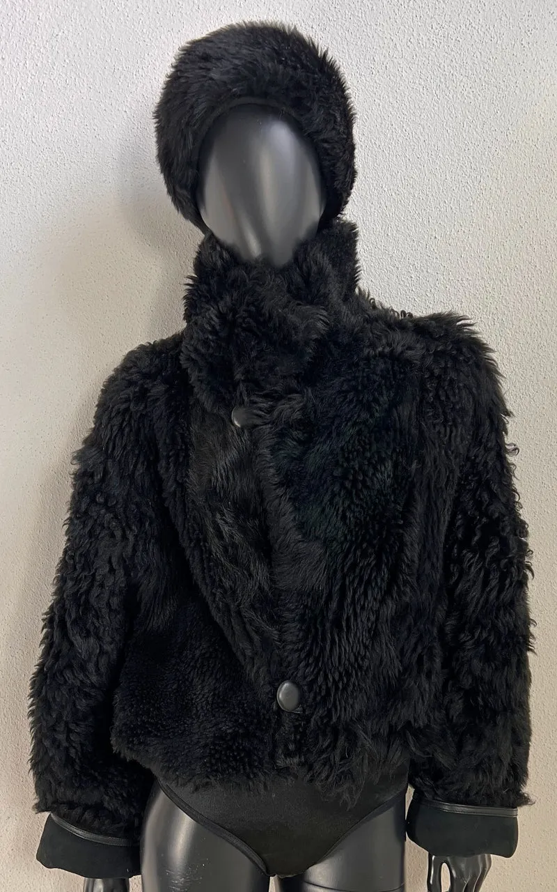 Reworked Curly Lamb Shearling Jacket