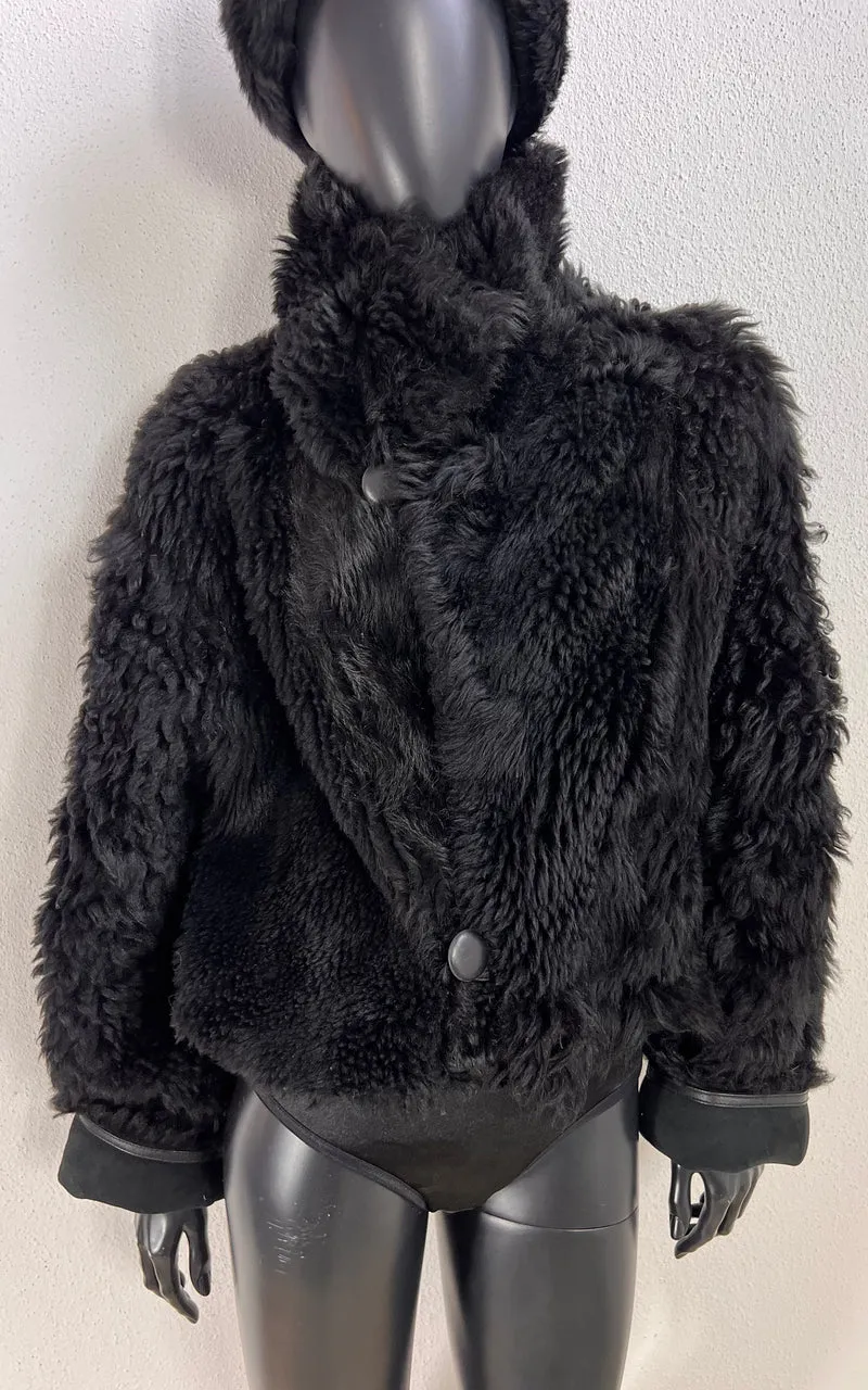 Reworked Curly Lamb Shearling Jacket