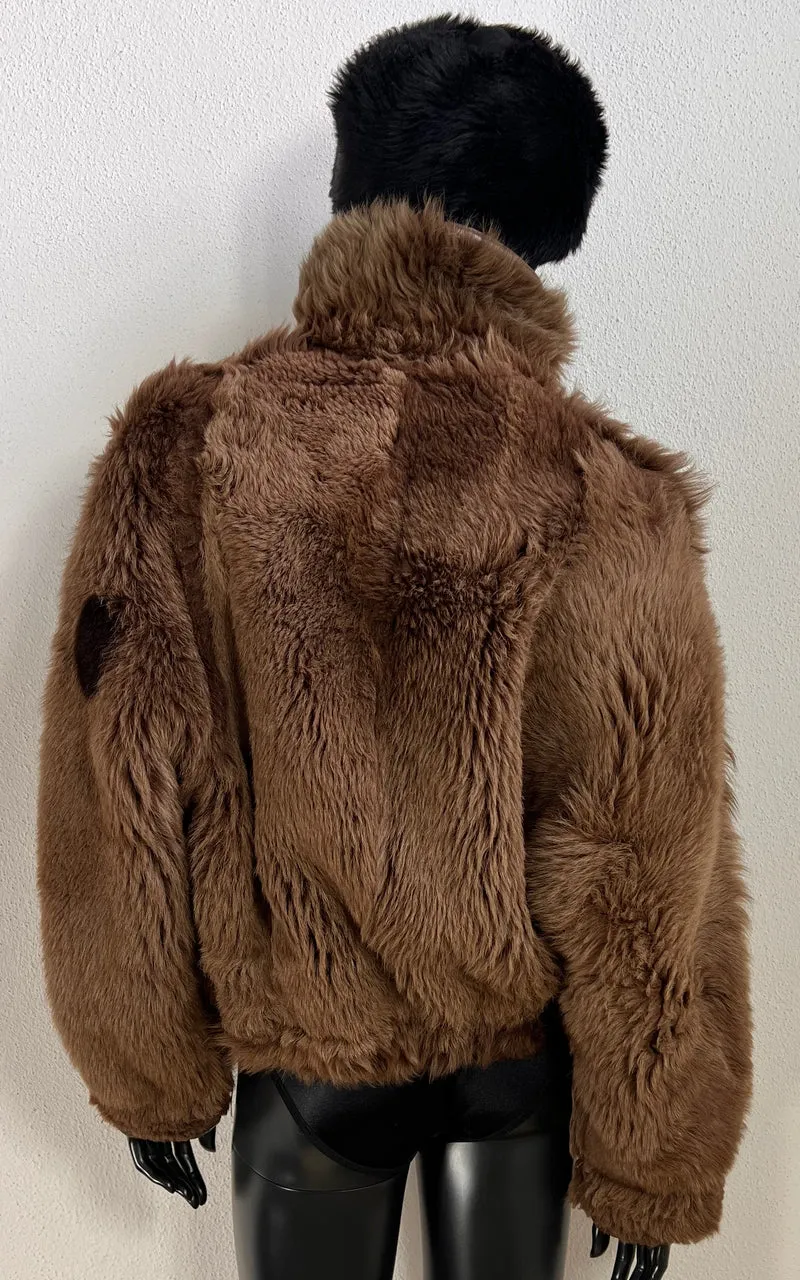 Reworked Curly Lamb Shearling Jacket