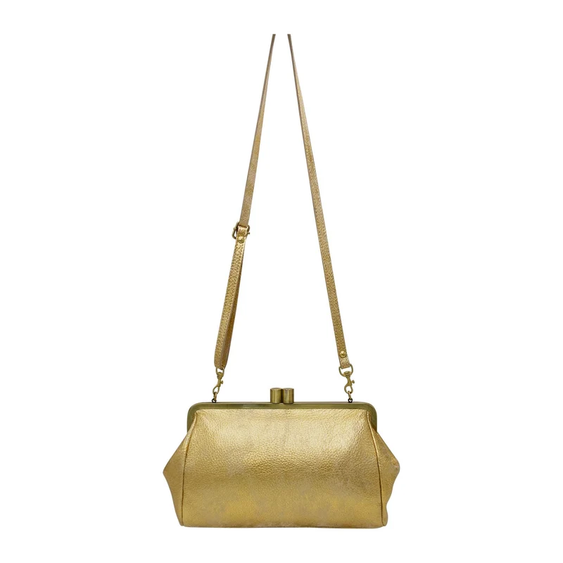 Große Clutch Damen Umhängetasche Leder in dunkelrot, Vintage Handtasche "Dakota"